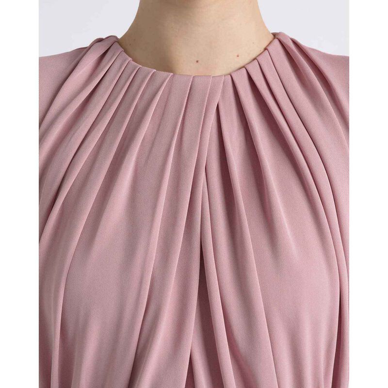 Cue Long Sleeve Drape Midi Dress image number 2